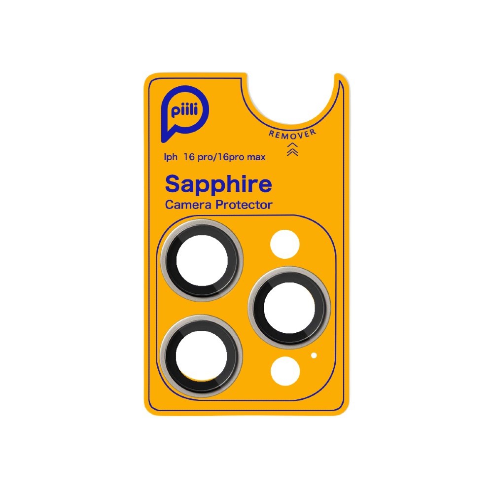 Piili iPhone 16 Pro/16 Pro Max Safir Lens Koruyucu 6944629185851