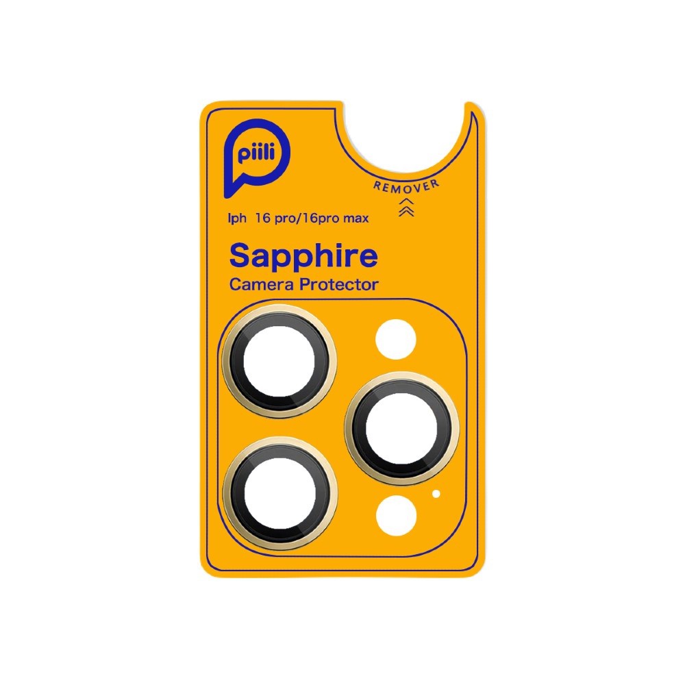Piili iPhone 16 Pro/16 Pro Max Safir Lens Koruyucu 6944629185875