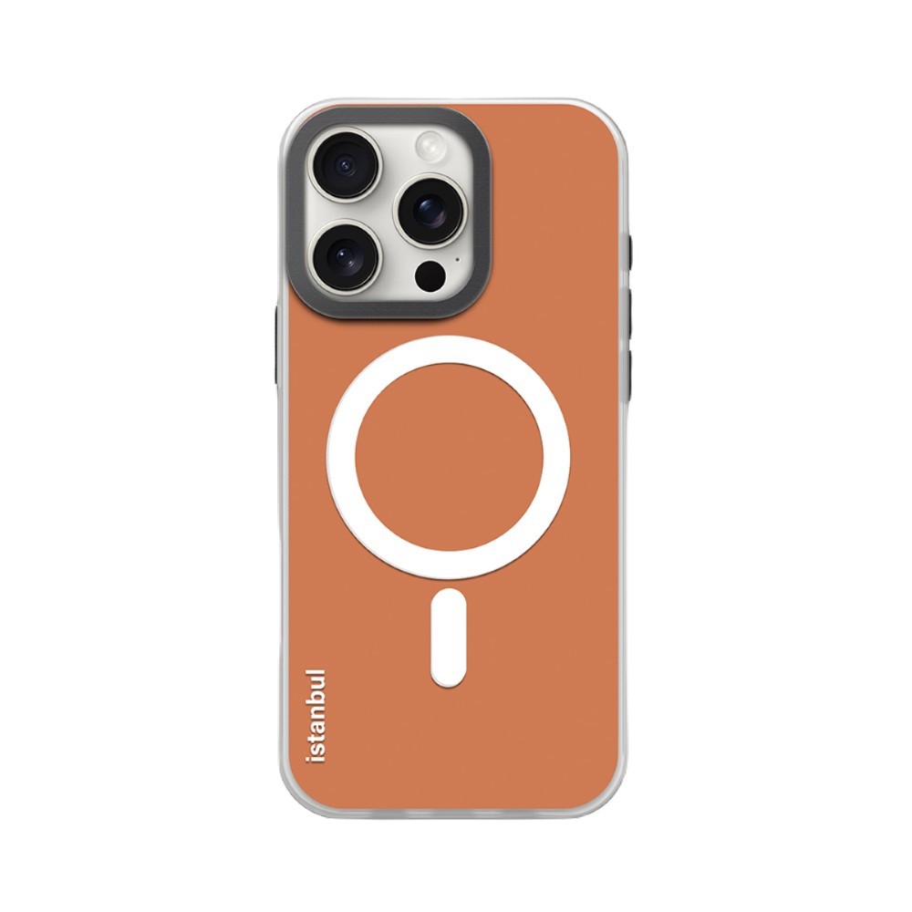 Piili iPhone 16 Pro Phantom Magsafe Kılıf Turuncu 6944629186551