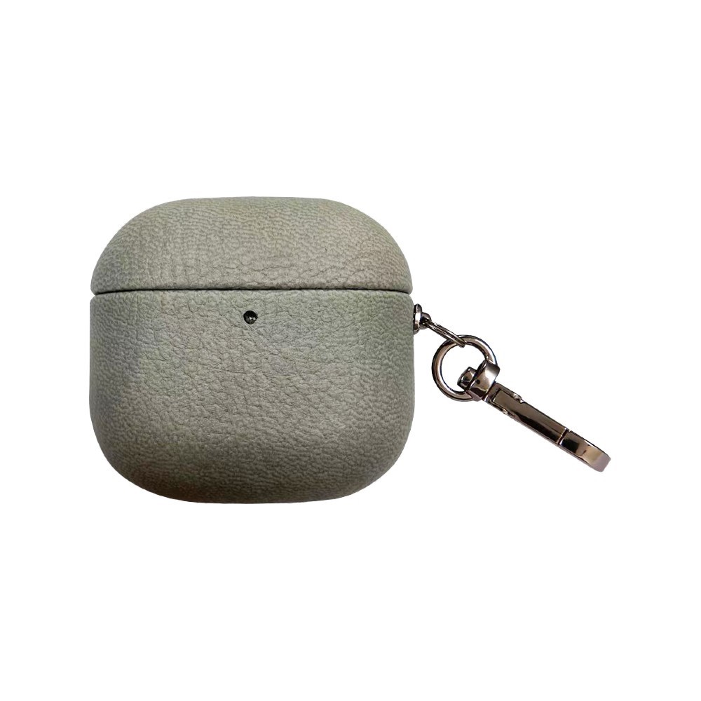 Piili Airpods 4.Nesil Leather Case - Gri 6944629187312