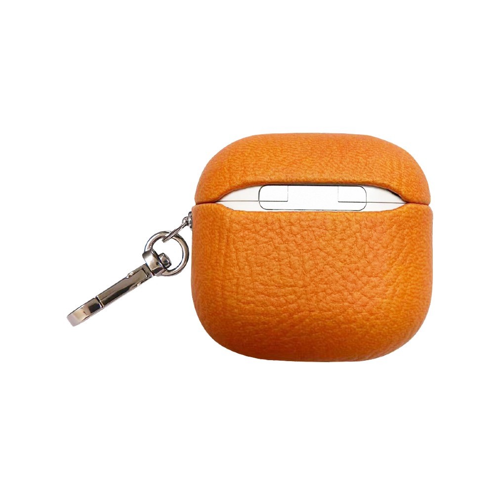 Piili Airpods 4.Nesil Leather Case - Turuncu 6944629187336