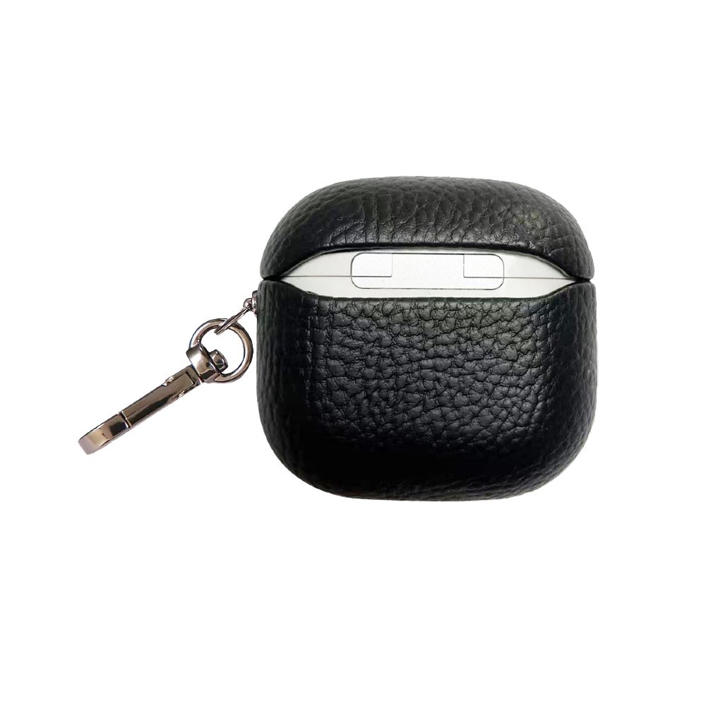 Piili Airpods 4.Nesil Leather Case - Siyah 6944629187374