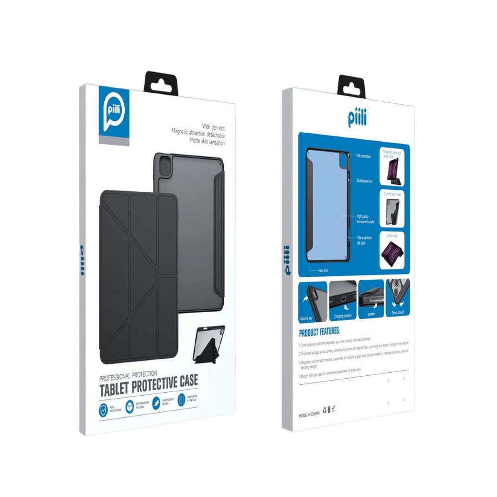 Piili Apple iPad 12.9 Multi Bracket Deri Kılıf 6944629187671