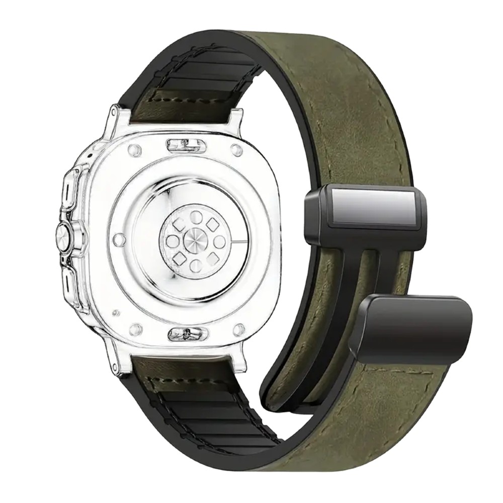 Piili Watch 42-44-45-46-49mm Deri Kayış Haki Yeşil 6944629187695