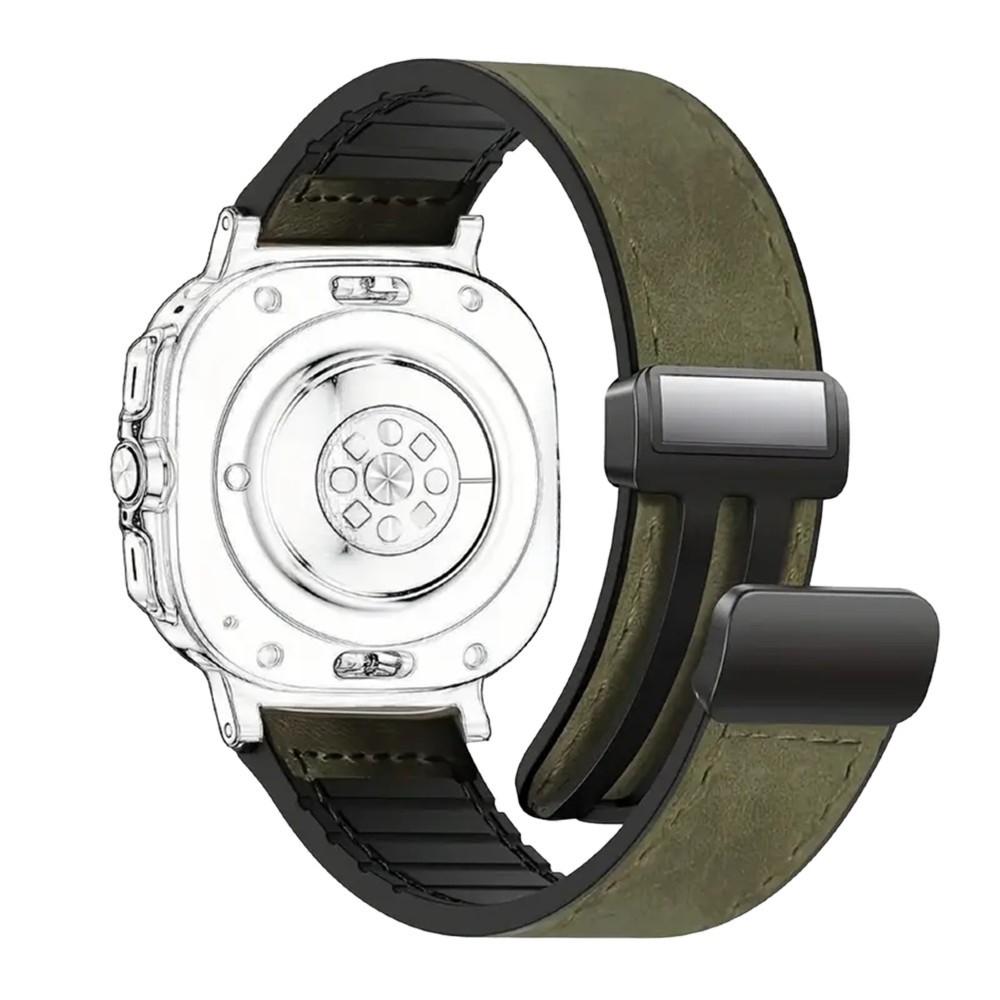 Piili Watch 42-44-45-46-49mm Deri Kayış Haki Yeşil 6944629187695