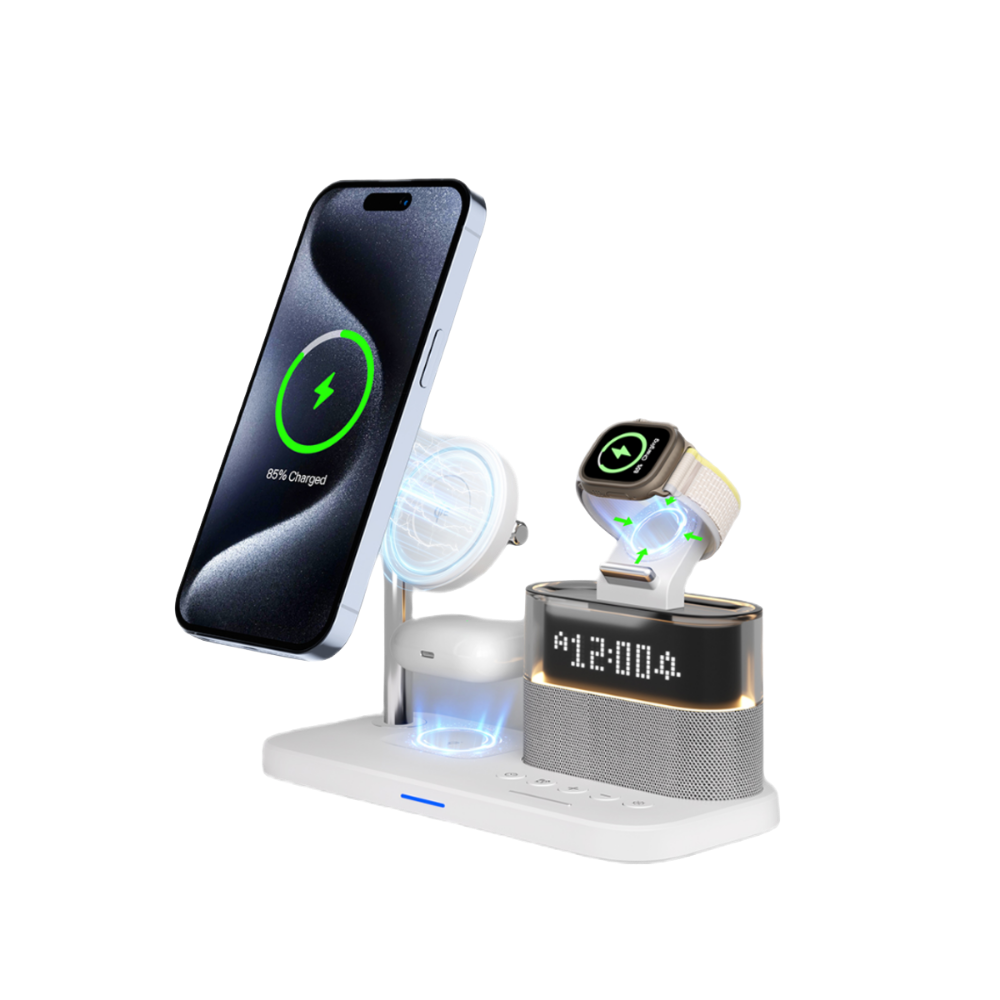 Piili 20W qi2 3 İn 1 Wi-Fi Şarj İstasyonu - Beyaz 6944629189057