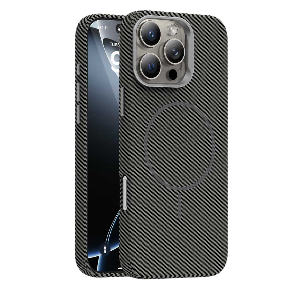 Piili iPhone 16 Pro Carbon Magsafe Kılıf Titanyum 6944629195294