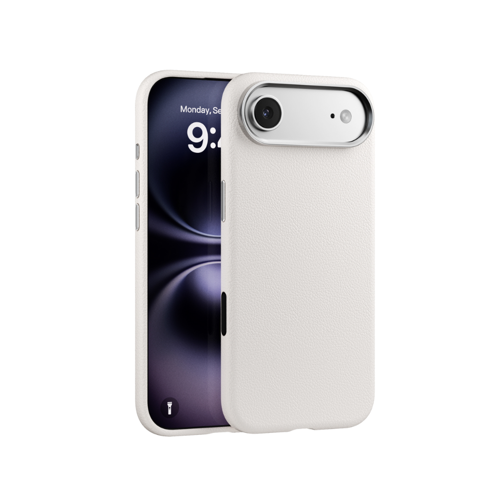 Piili ıPhone 17 Air Leather Magsafe Kılıf Titanyum 6944629195393