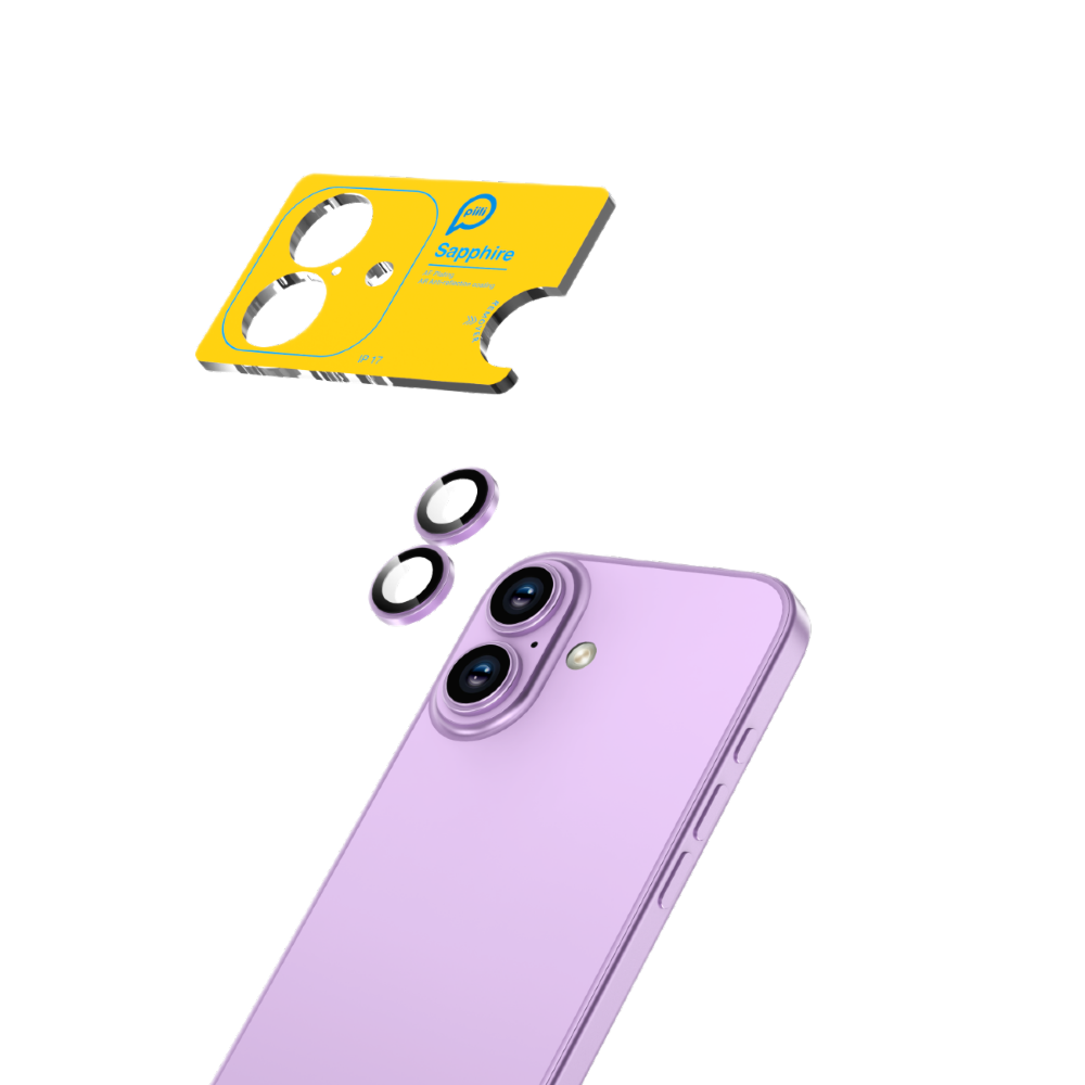 Piili iPhone 17 Safir Lens Koruyucu Mor 6944629197519