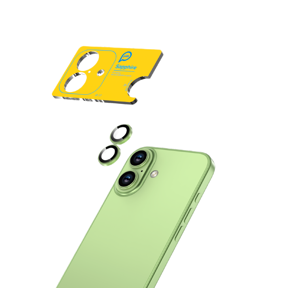 Piili iPhone 17 Safir Lens Koruyucu Yeşil 6944629197533