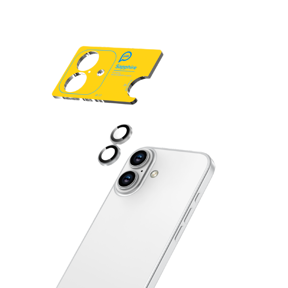 Piili iPhone 17 Safir Lens Koruyucu Gümüş 6944629197595