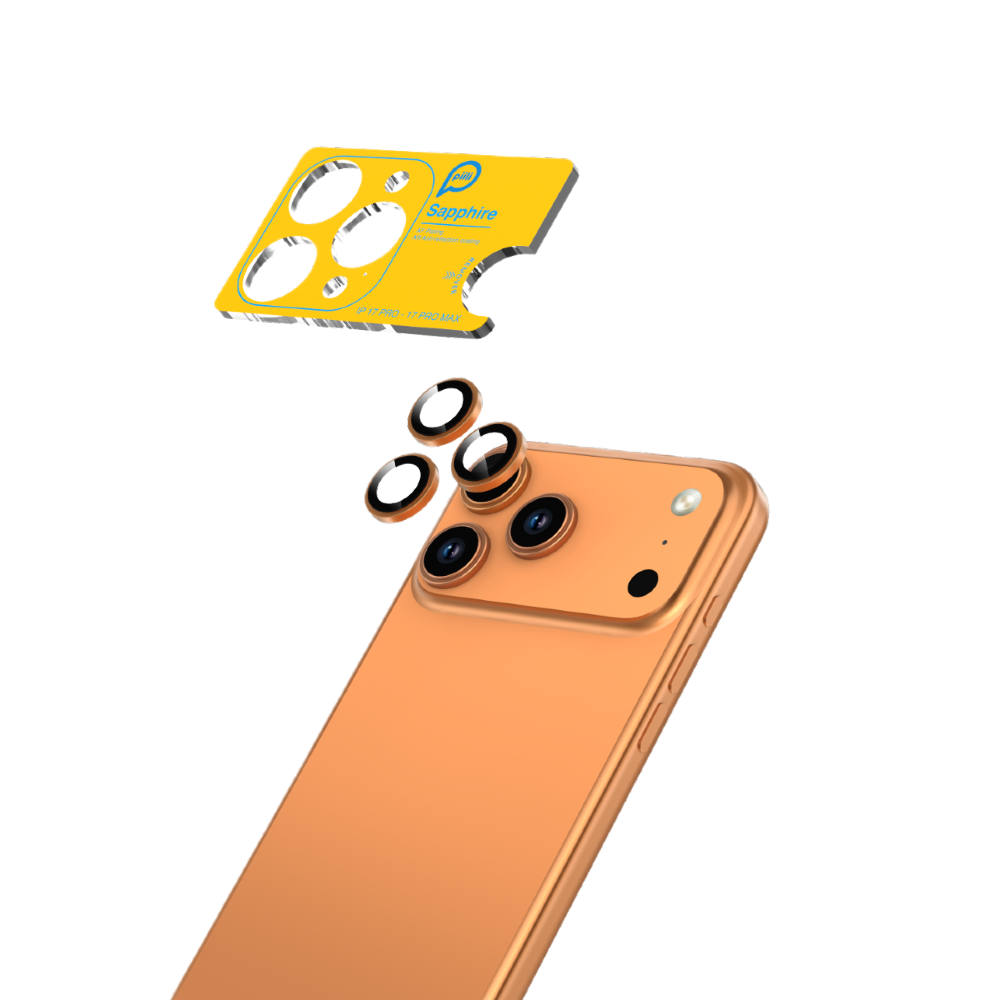 Piili iPhone 17 Pro/17 Pro Max Safir Lens Koruyucu 6944629197670