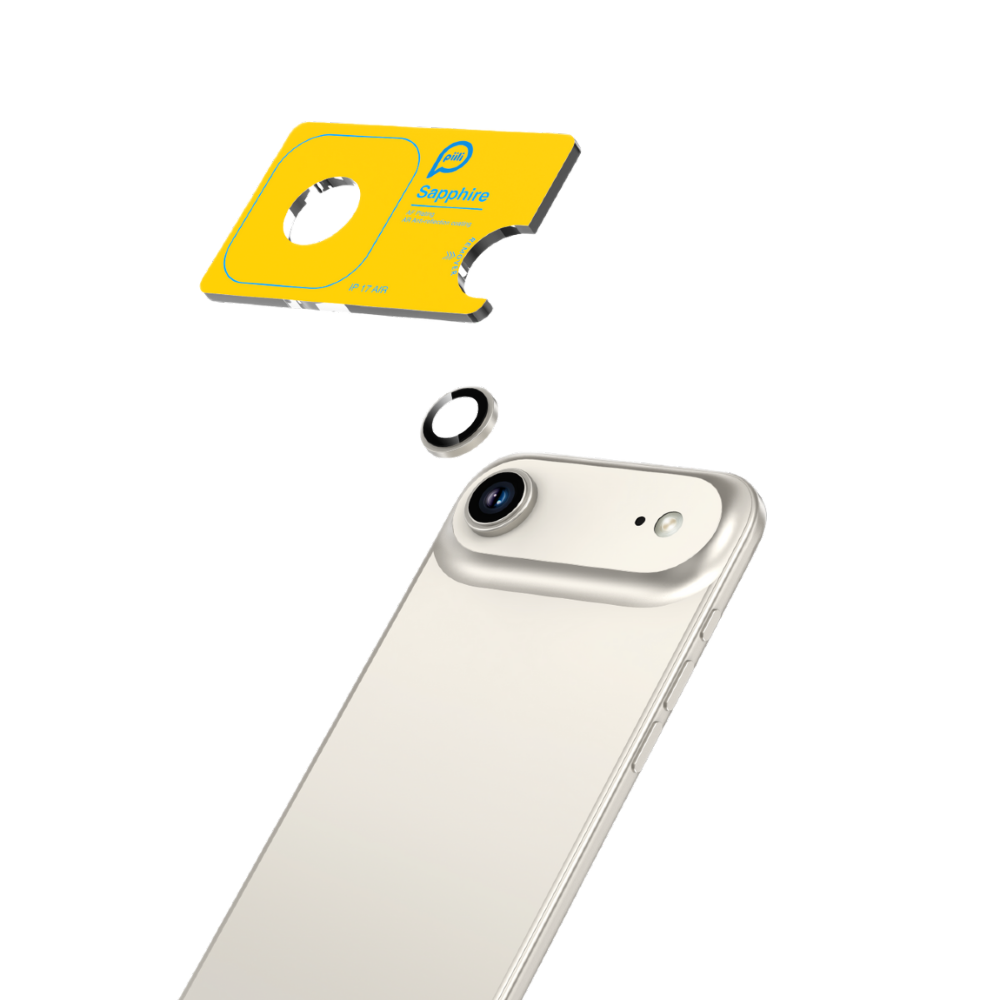 Piili iPhone 17 Air Safir Lens Koruyucu Gri 6944629197779