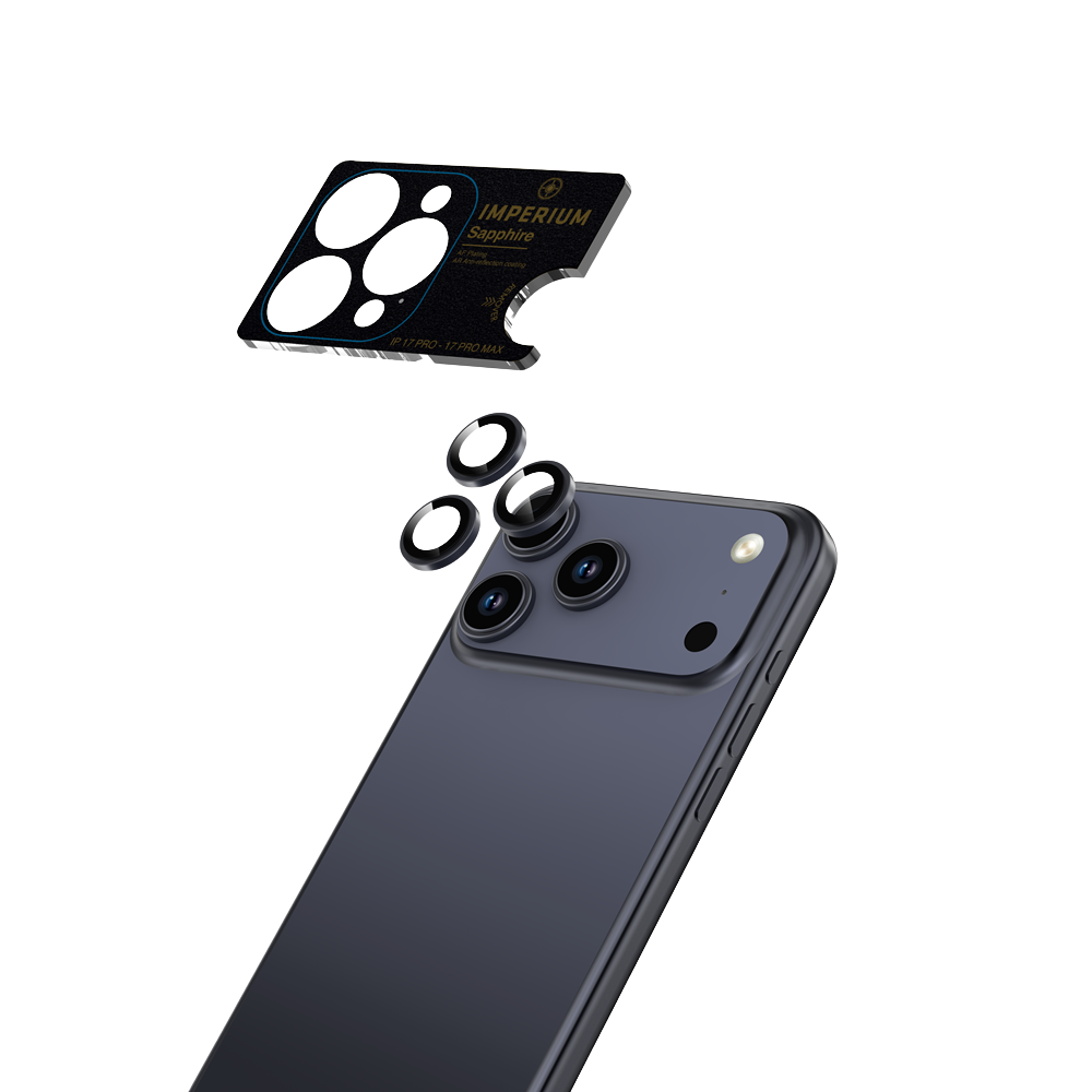 Imperium iPhone 17 Pro & 17 Pro Max Safir AR-AF Lens Koruyucu 6944629198998