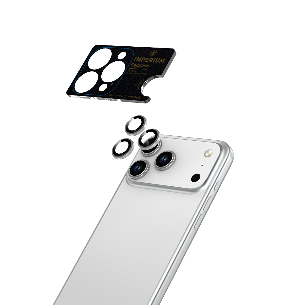 Imperium iPhone 17 Pro / 17 Pro Max Safir AR-AF Kamera Lens Koruyucu 6944629199018