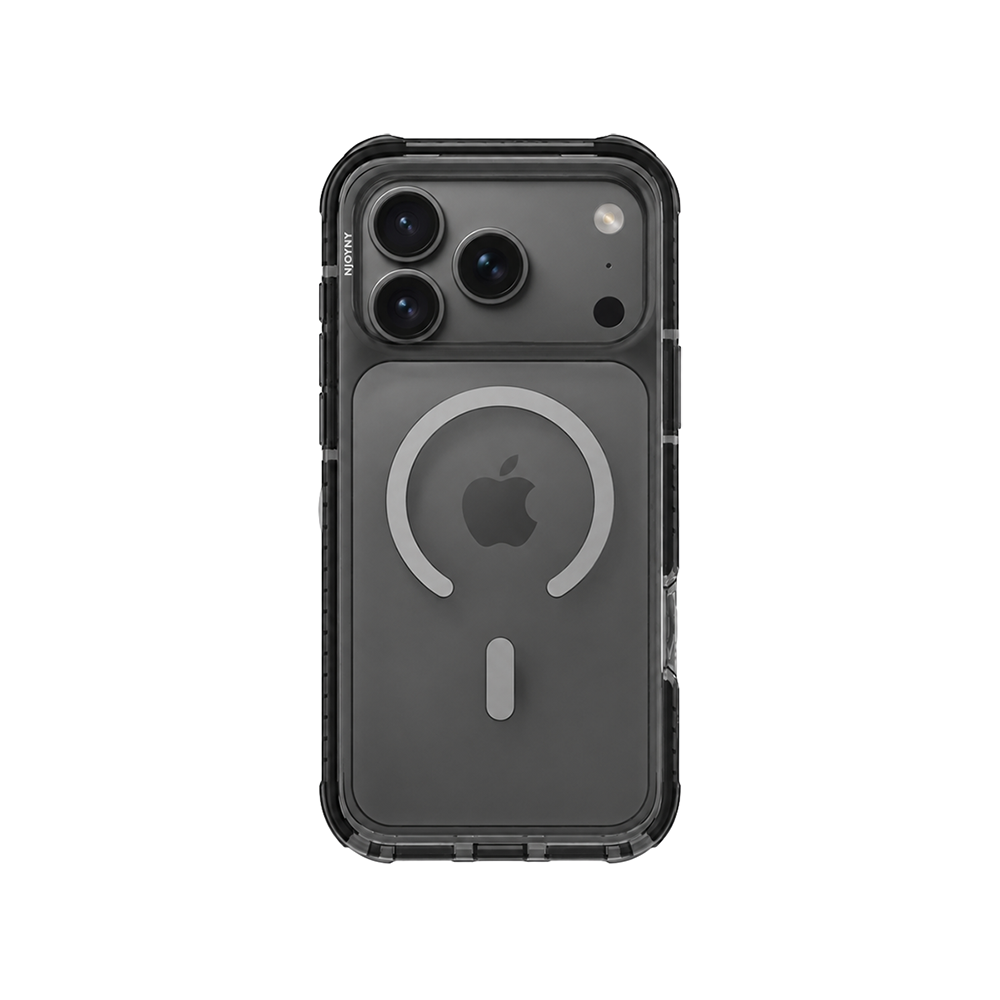  Njoyny Combat 3 Katmanlı iPhone 18 Pro MagSafe Kılıf - Siyah 6944629213592