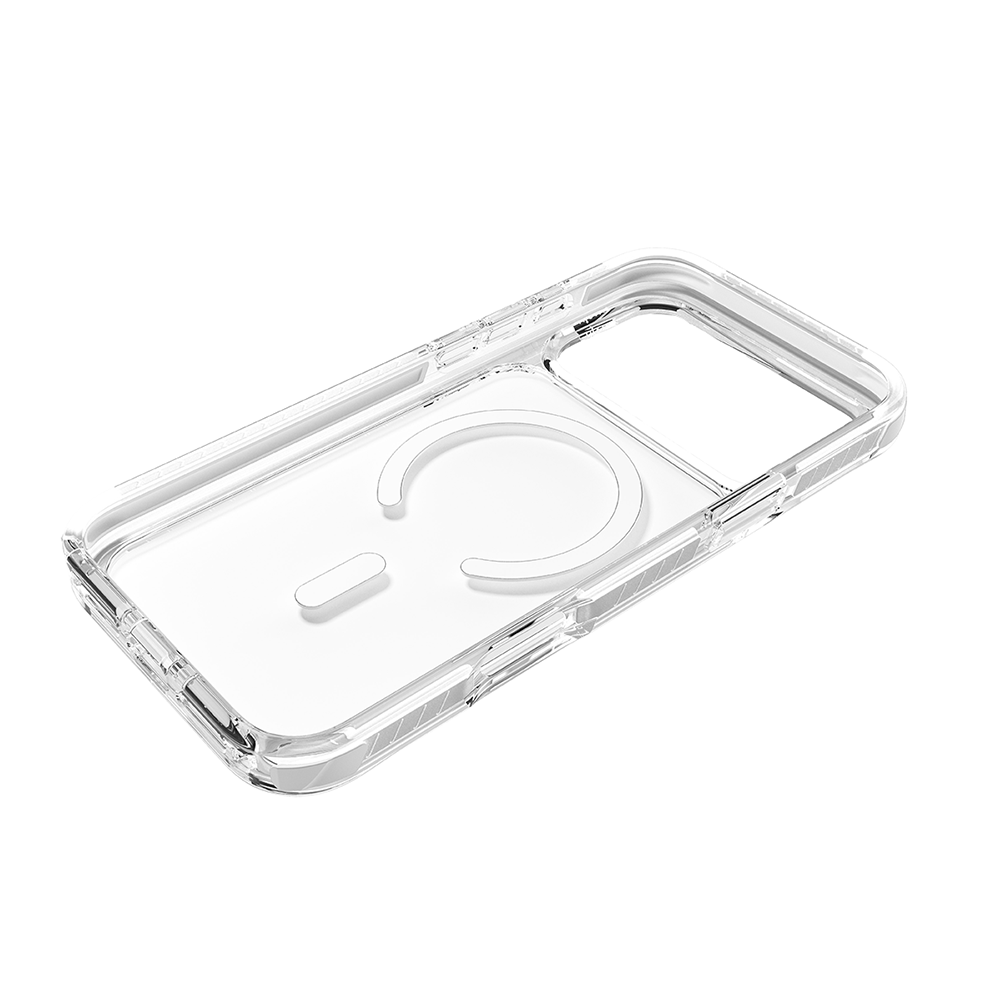 Njoyny Combat 3 Katmanlı iPhone 18 Pro MagSafe Kılıf - Beyaz 6944629213677