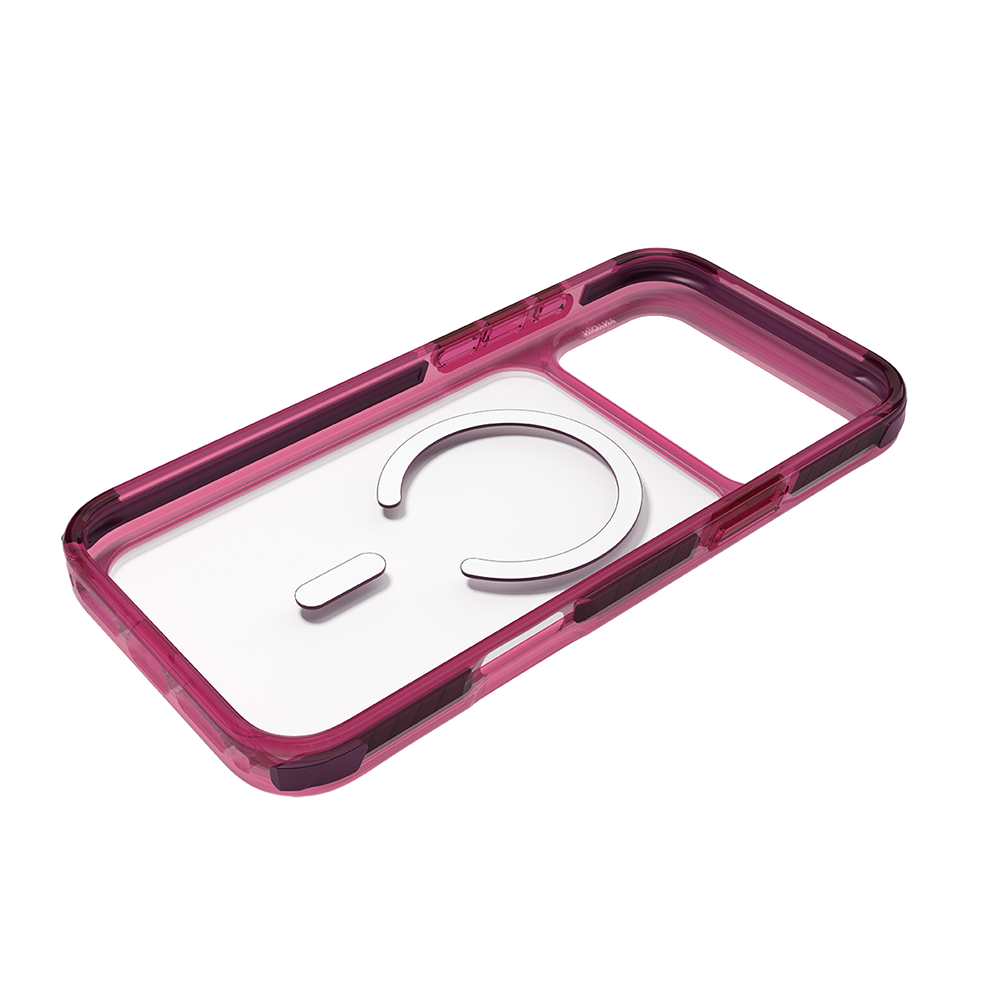  Njoyny Combat 3 Katmanlı iPhone 18 Pro Max MagSafe Kılıf - Bordo 6944629213776