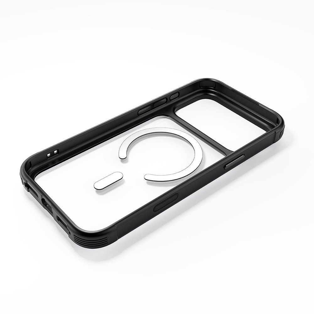 Njoyny Steel Armor iPhone 18 Pro MagSafe Kılıf - Siyah 6944629214094