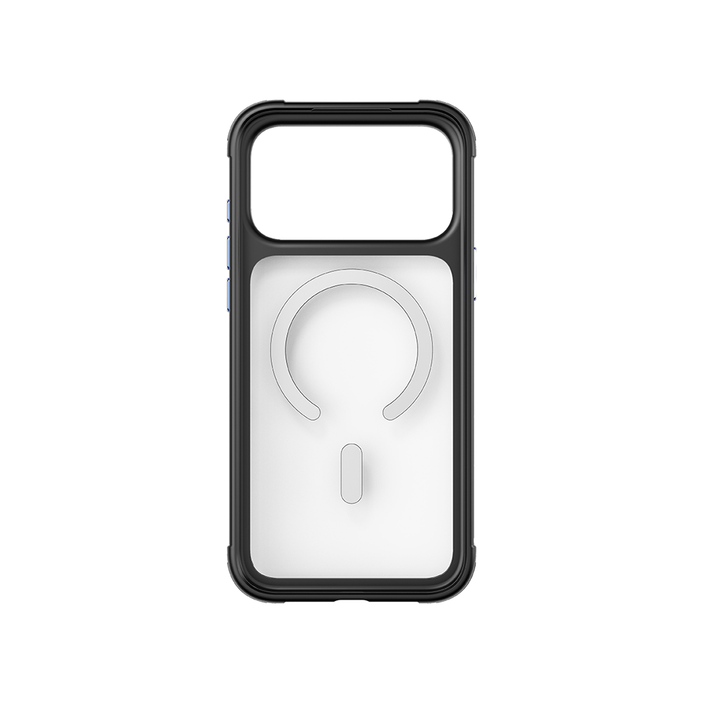 Njoyny Steel Armor iPhone 18 Pro MagSafe Kılıf - Buzul Mavi 6944629214179