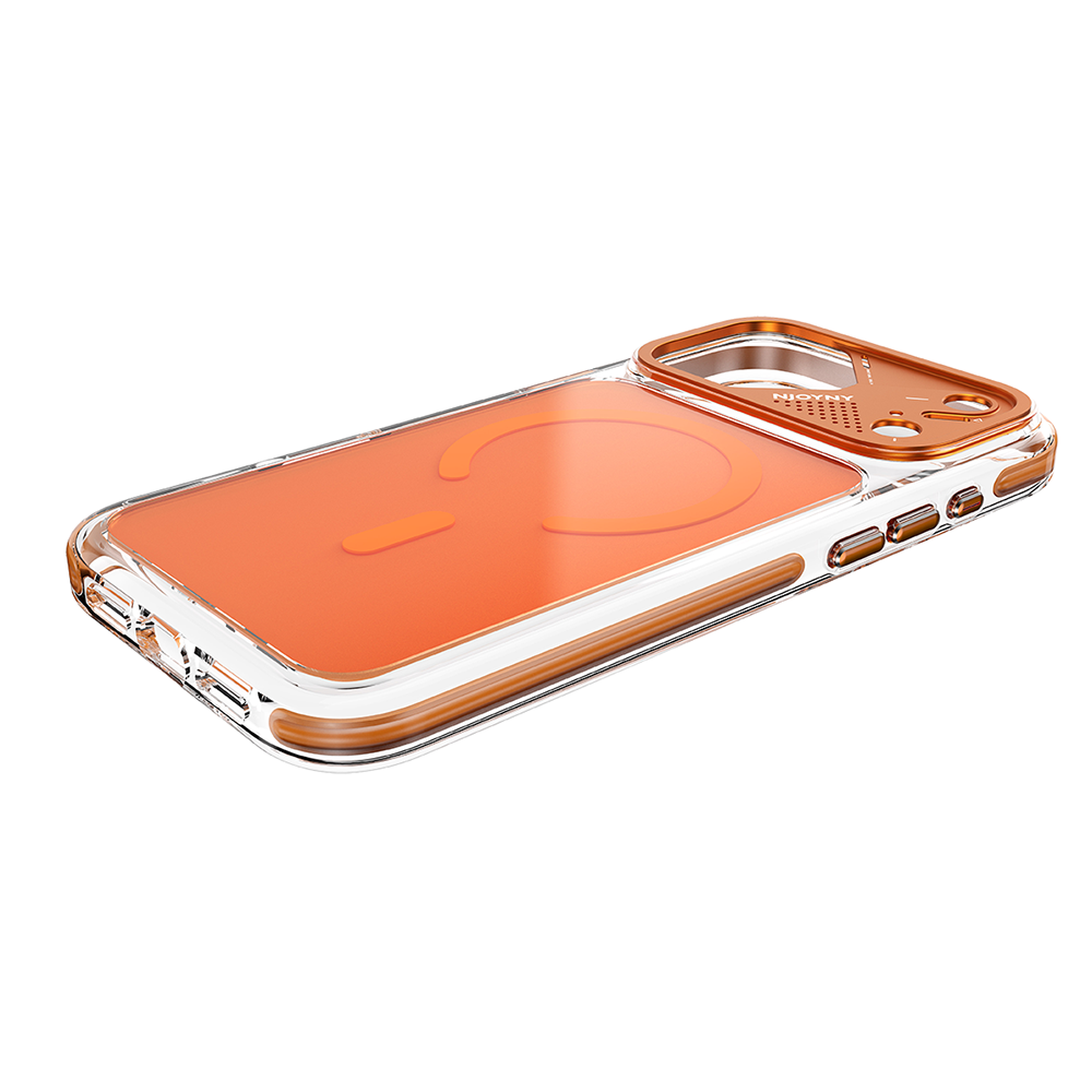 Njoyny Native Armor iPhone 18 Pro MagSafe Kılıf - Turuncu 6944629214391