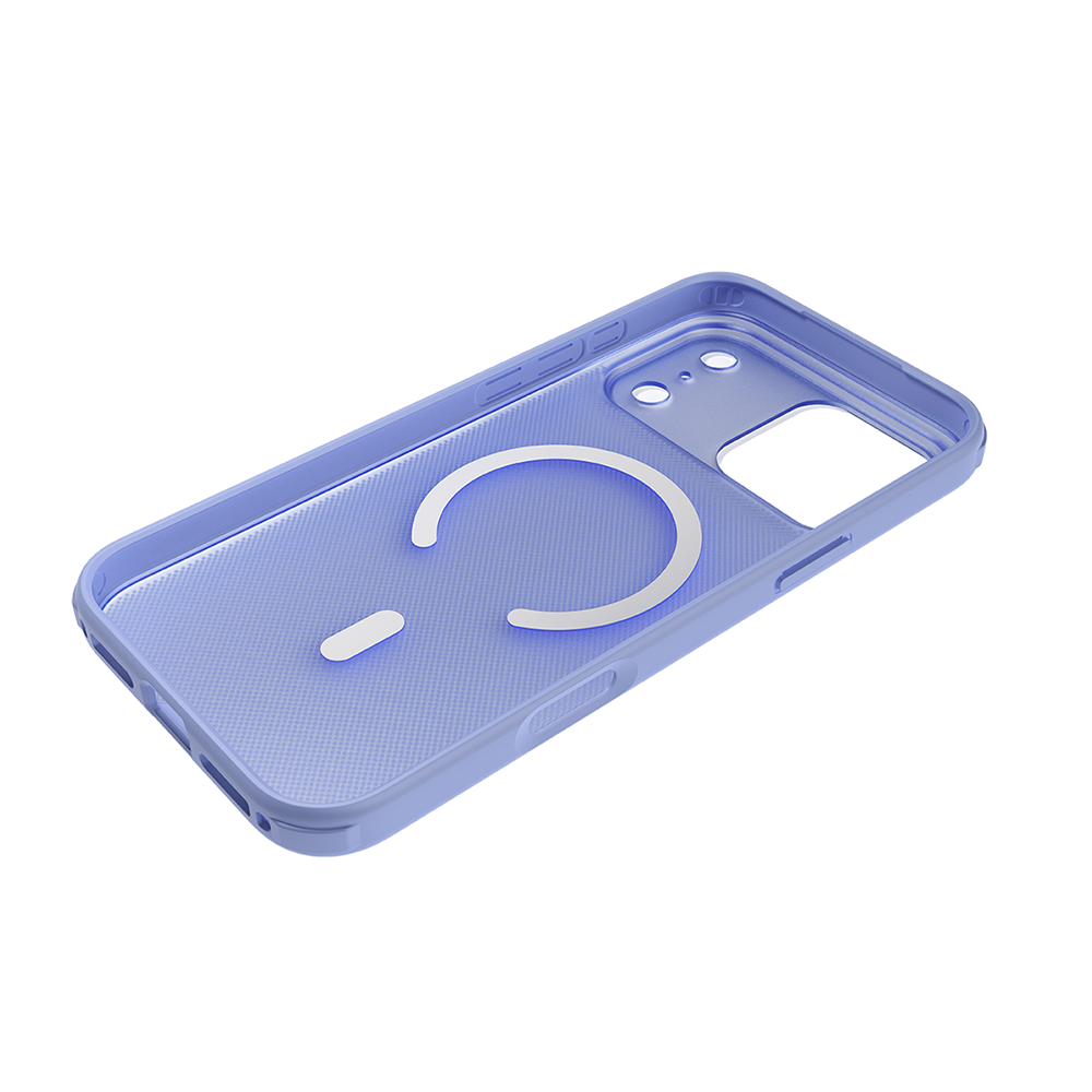 Njoyny Frosted iPhone 18 Pro MagSafe Kılıf - Buzul Mavi 6944629214612