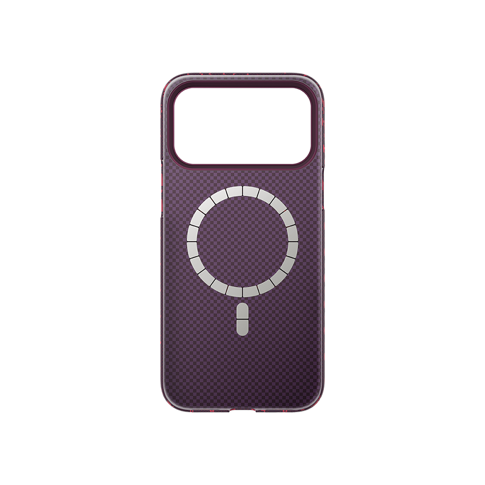  Njoyny AI Kevlar Rides iPhone 18 Pro MagSafe Kılıf - Bordo 6944629214810