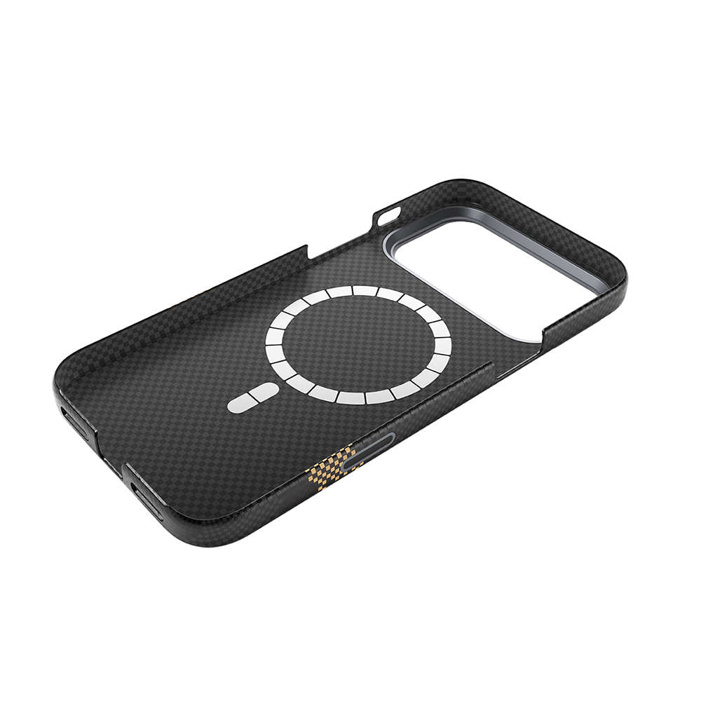Njoyny AI Kevlar Alpine iPhone 18 Pro MagSafe Kılıf - Siyah 6944629214933