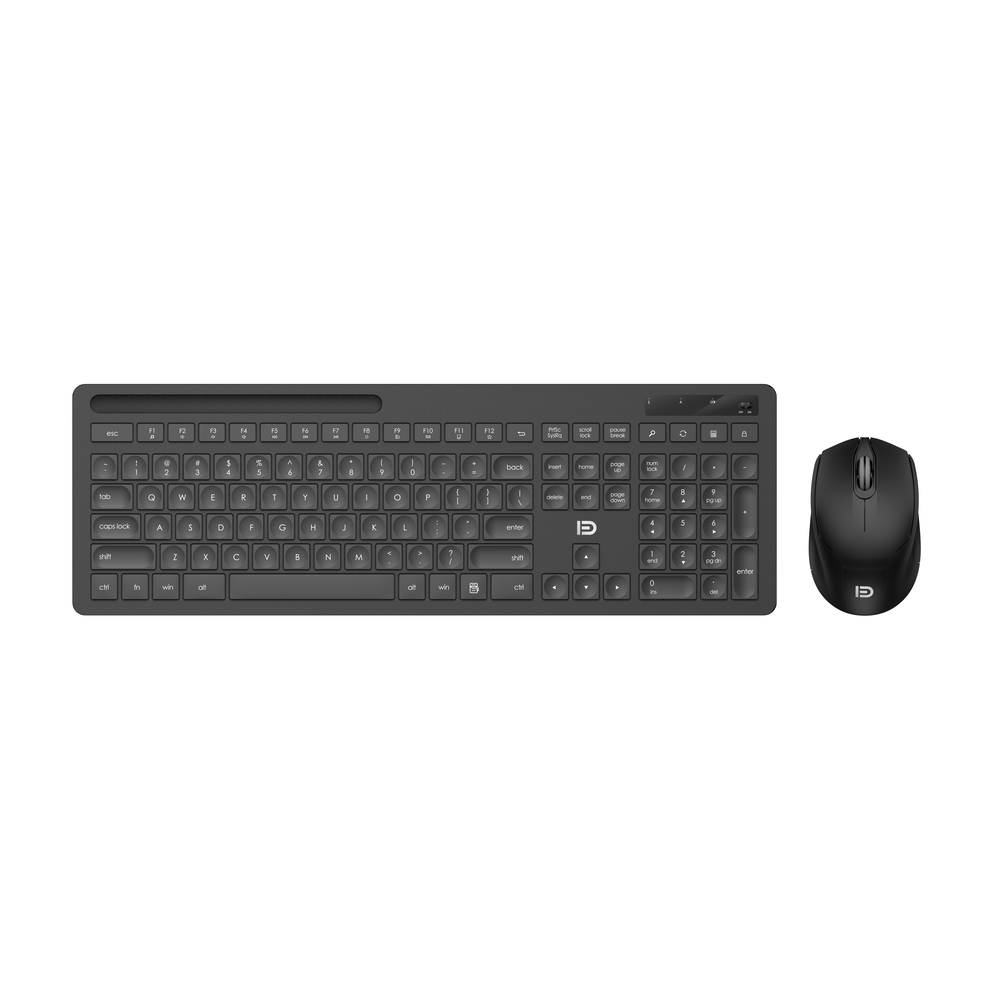 FD Kablosuz Klavye Mouse Seti - Siyah 6957659005792