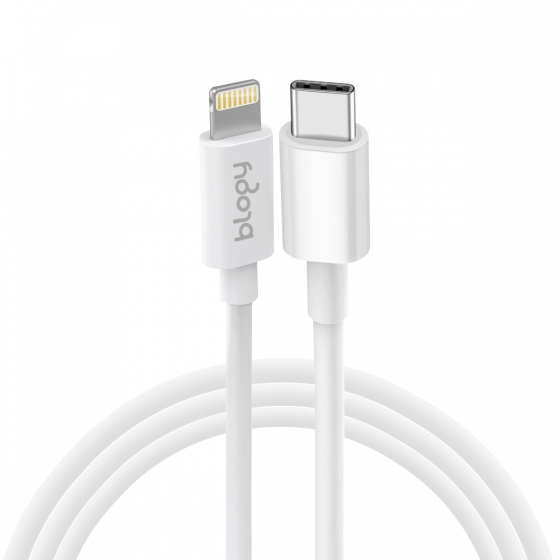 Blogy PD Type-C / Lightning Şarj Kablosu -  Beyaz 6959633504598