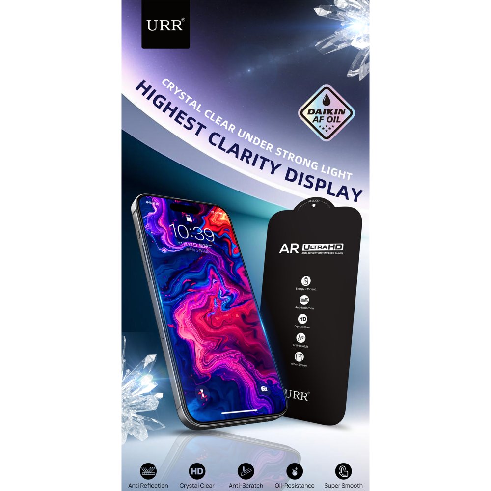URR iPhone 16 ProMax Anti Refection Ekran Koruyucu 6970087982381
