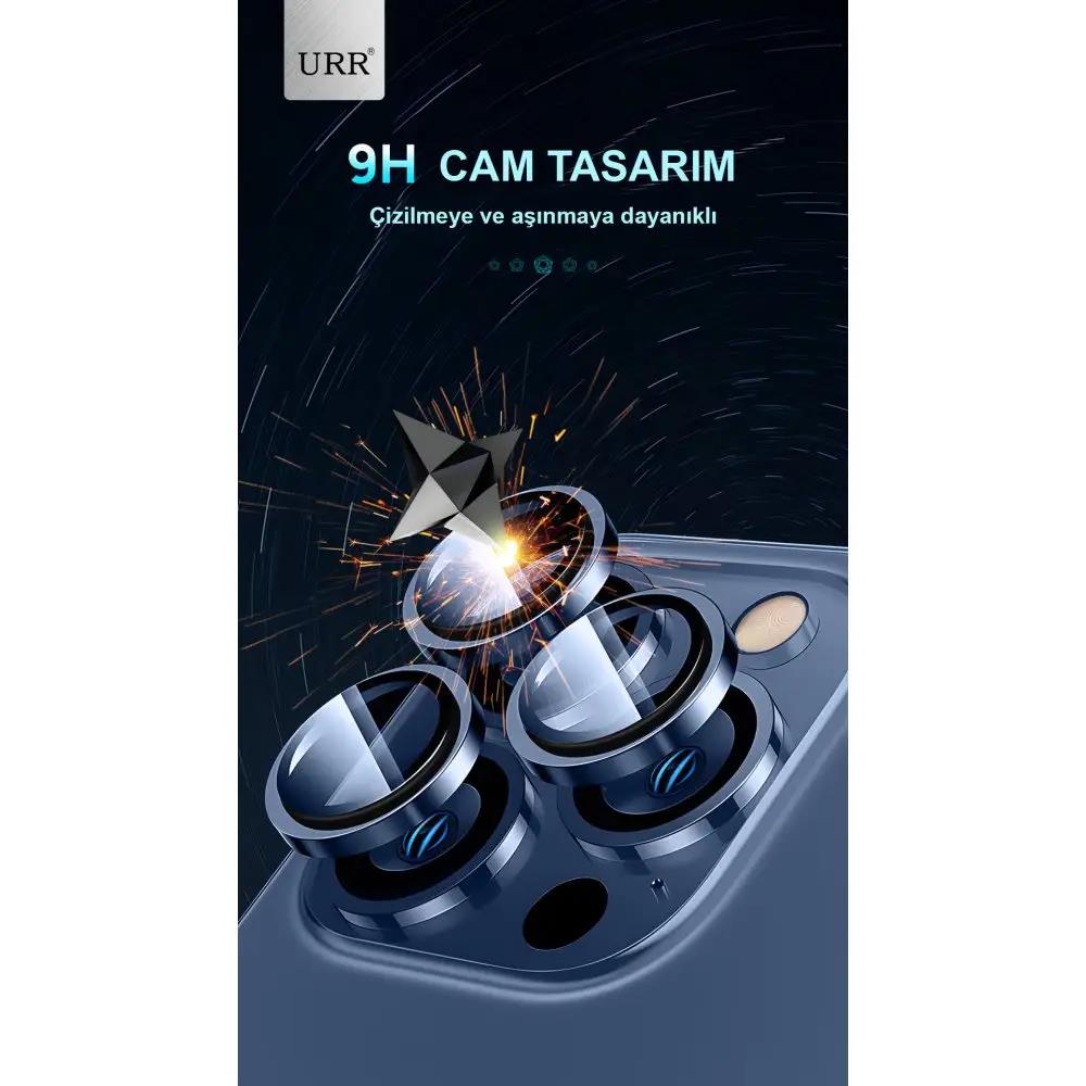 URR iPhone 16 Pro Max Sapphire Lens Koruyucu - Gri 6970087983197