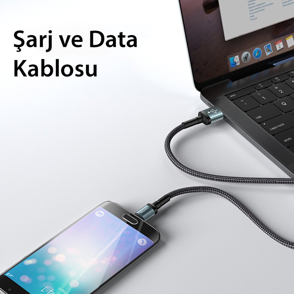 Yesido USB-C to Lightning Hızlı Şarj Kablosu 1.2 M 6971050265197