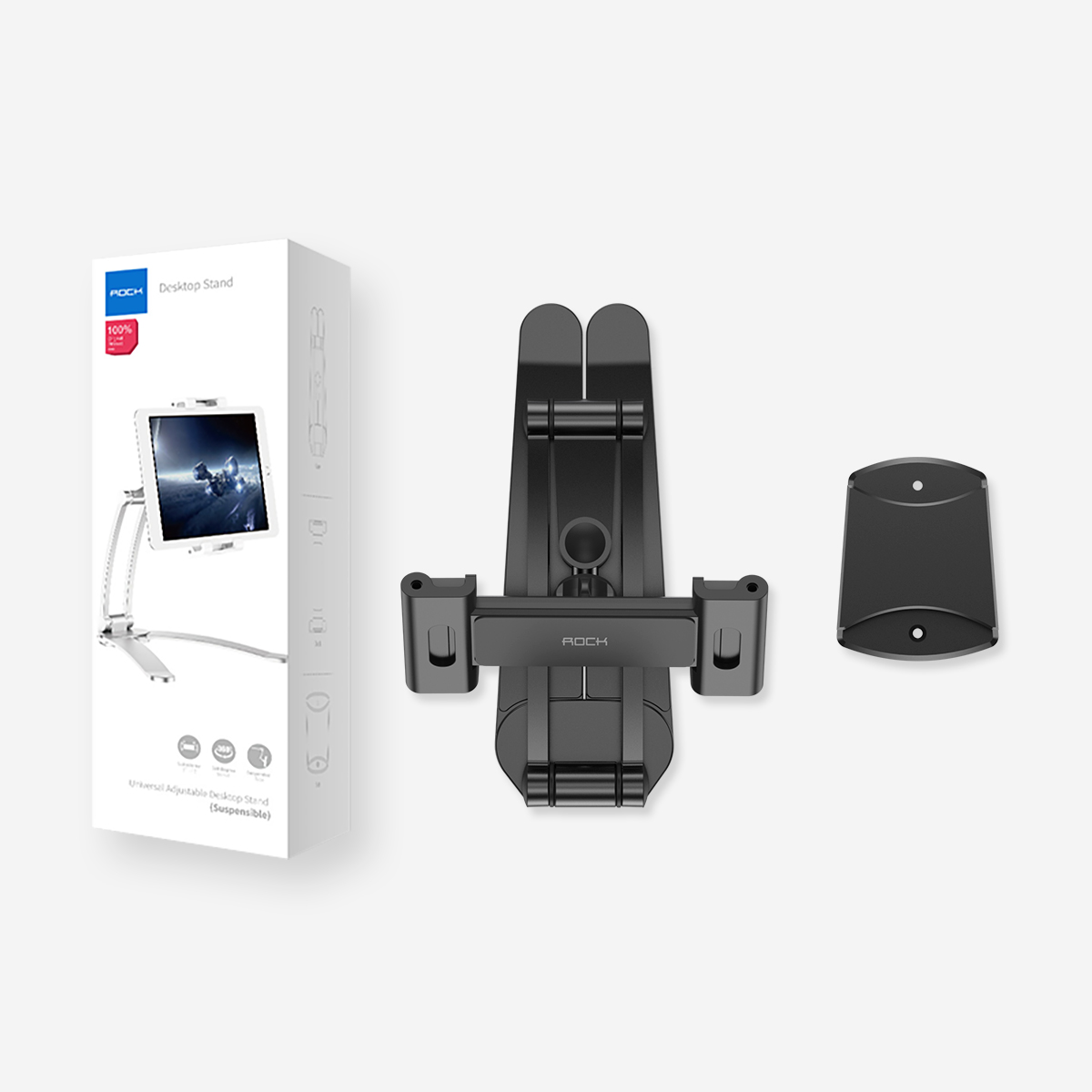 Rock Ayarlanabilir iPhone ve iPad Standı - Gümüş 6971680474679