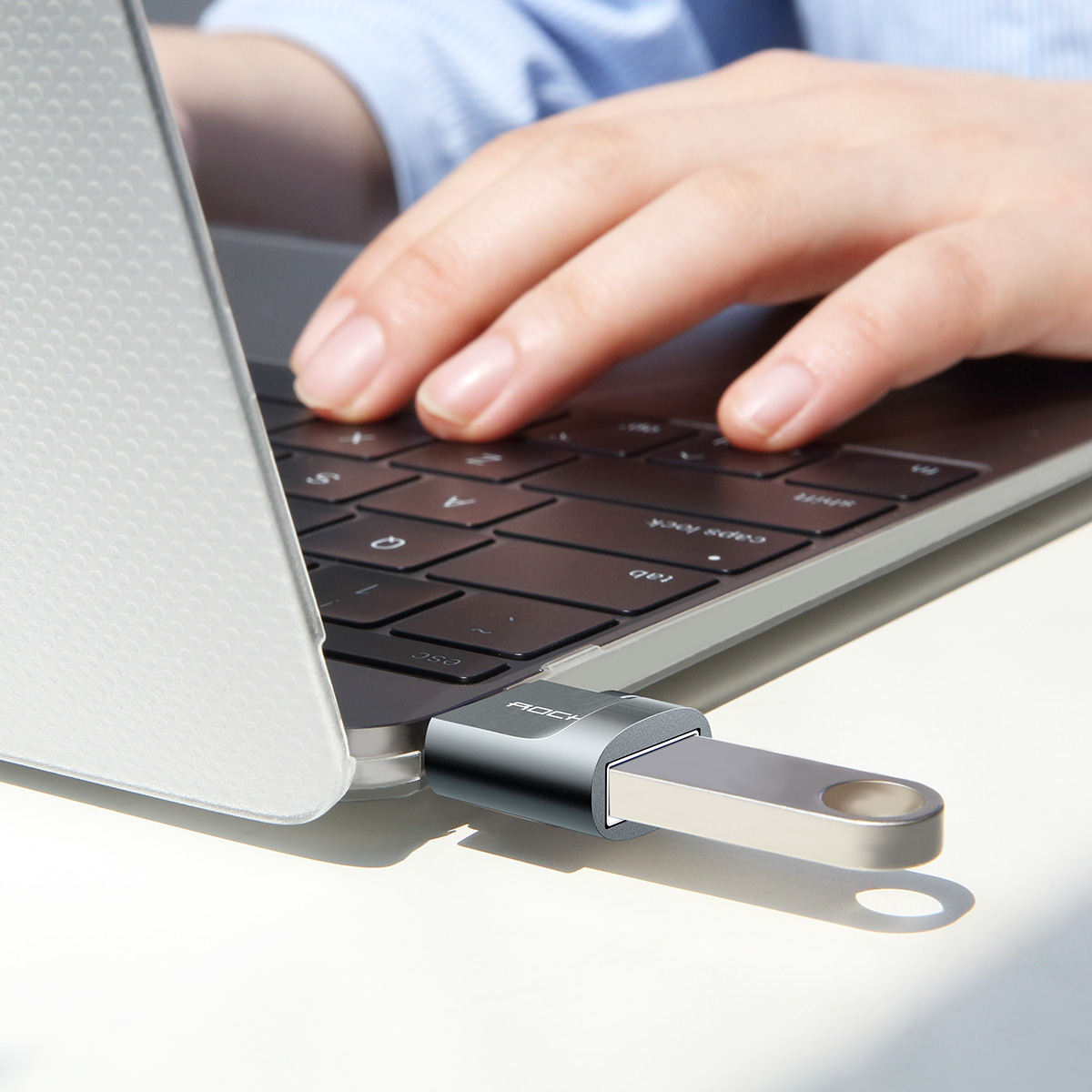 Rock Type-C USB Çevirici - Uzay Grisi 6972283947928