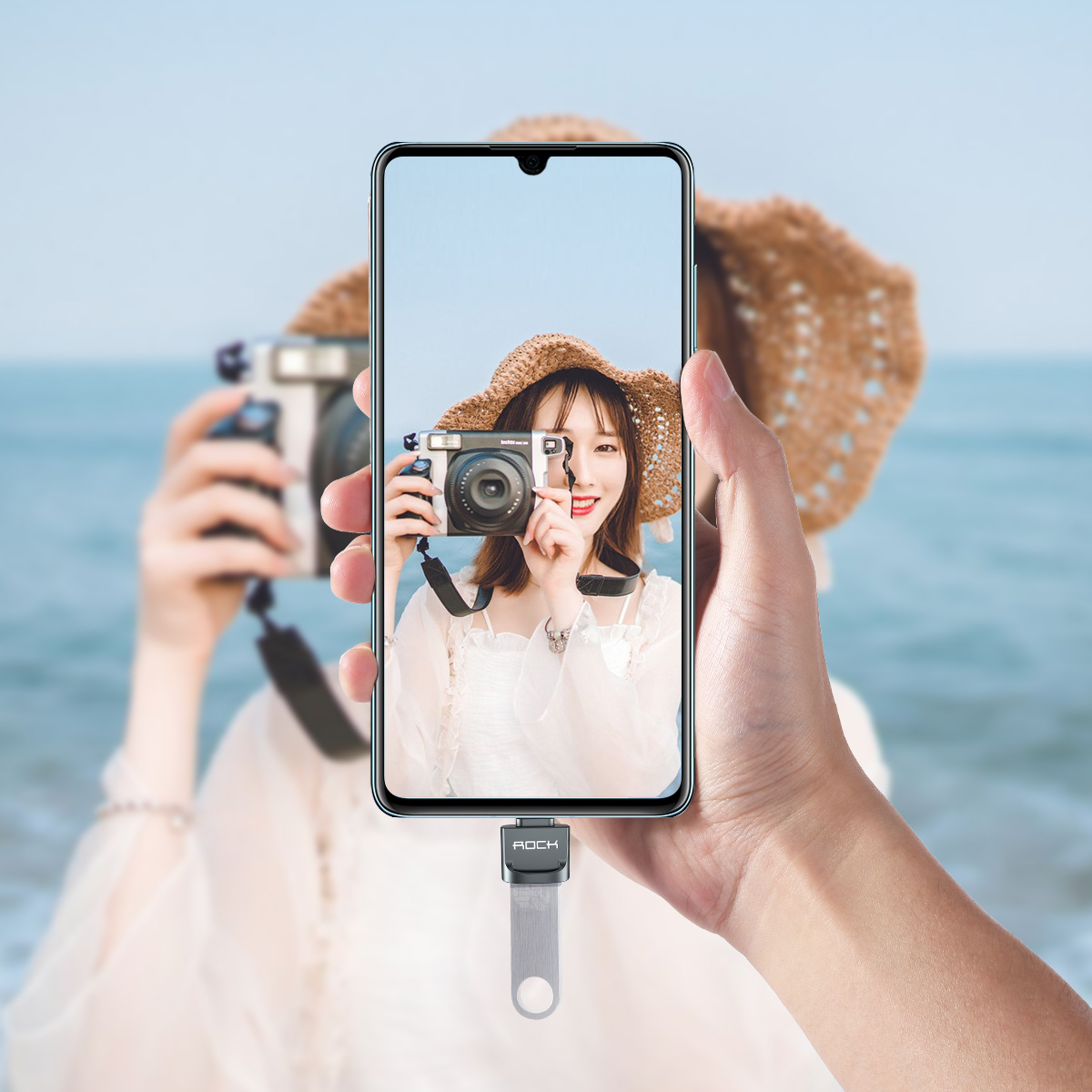 Rock Type-C USB Çevirici - Uzay Grisi 6972283947928