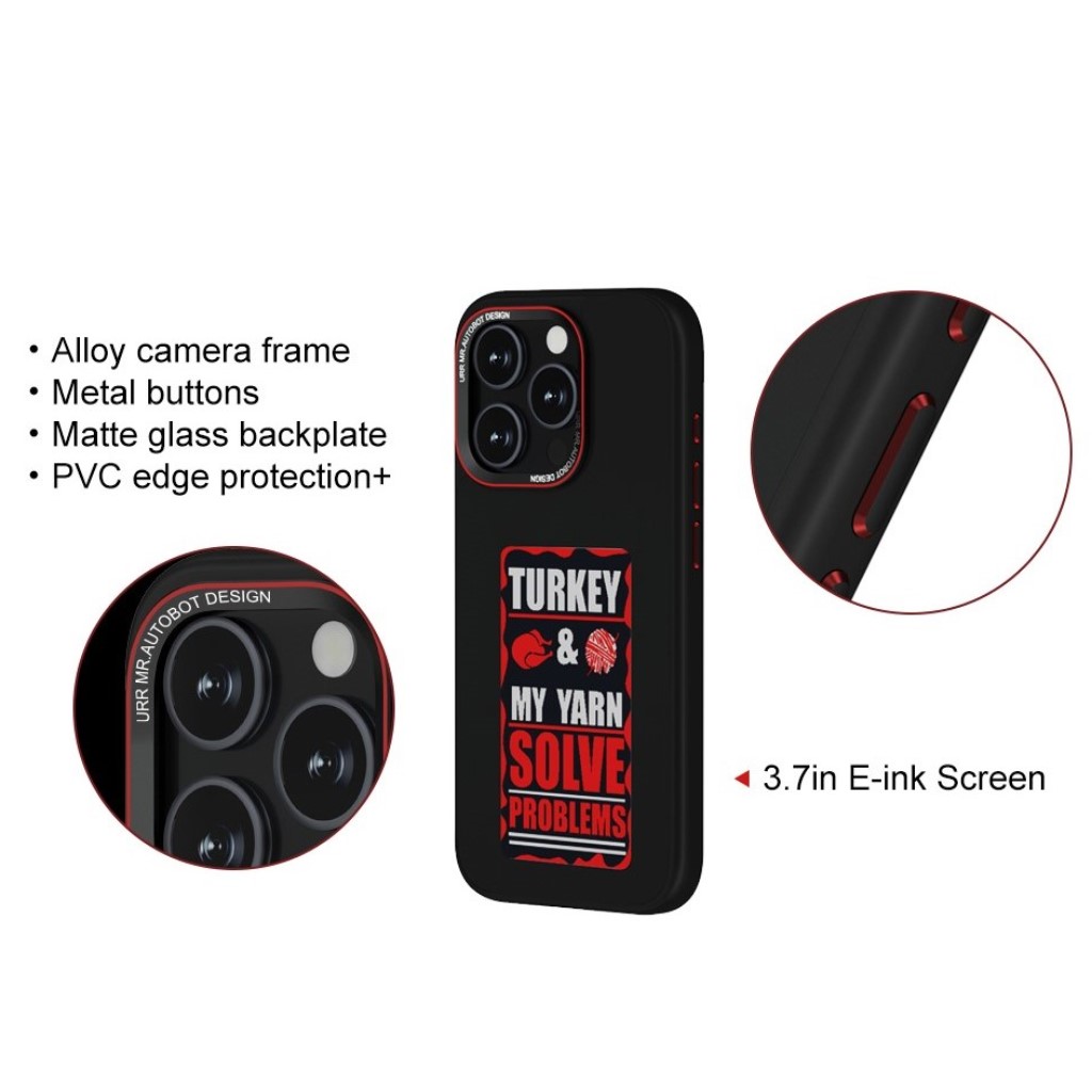 URR iPhone 15 Pro Max NFC Smart Kılıf - Siyah 6972689502295