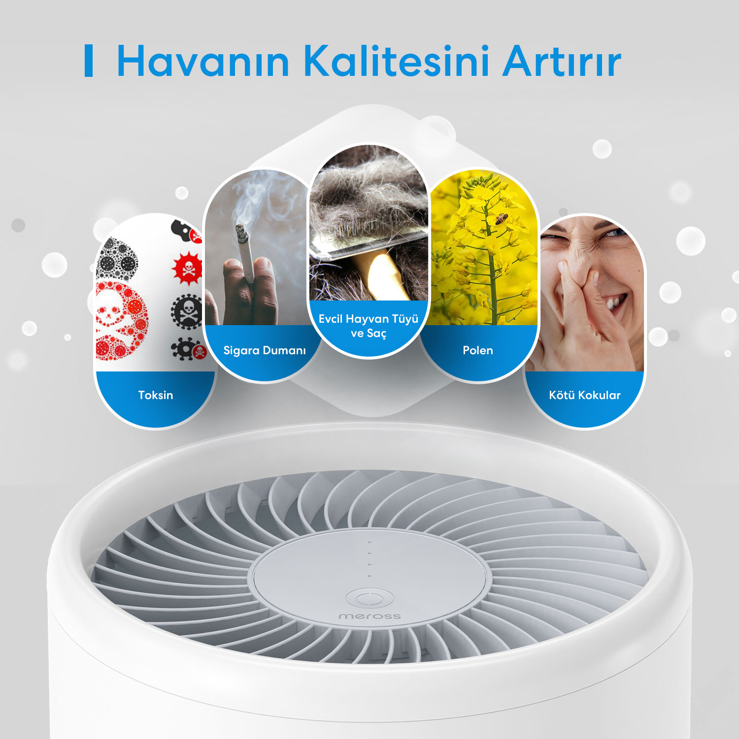 Meross Akıllı Hava Temizleyici 6973696562104