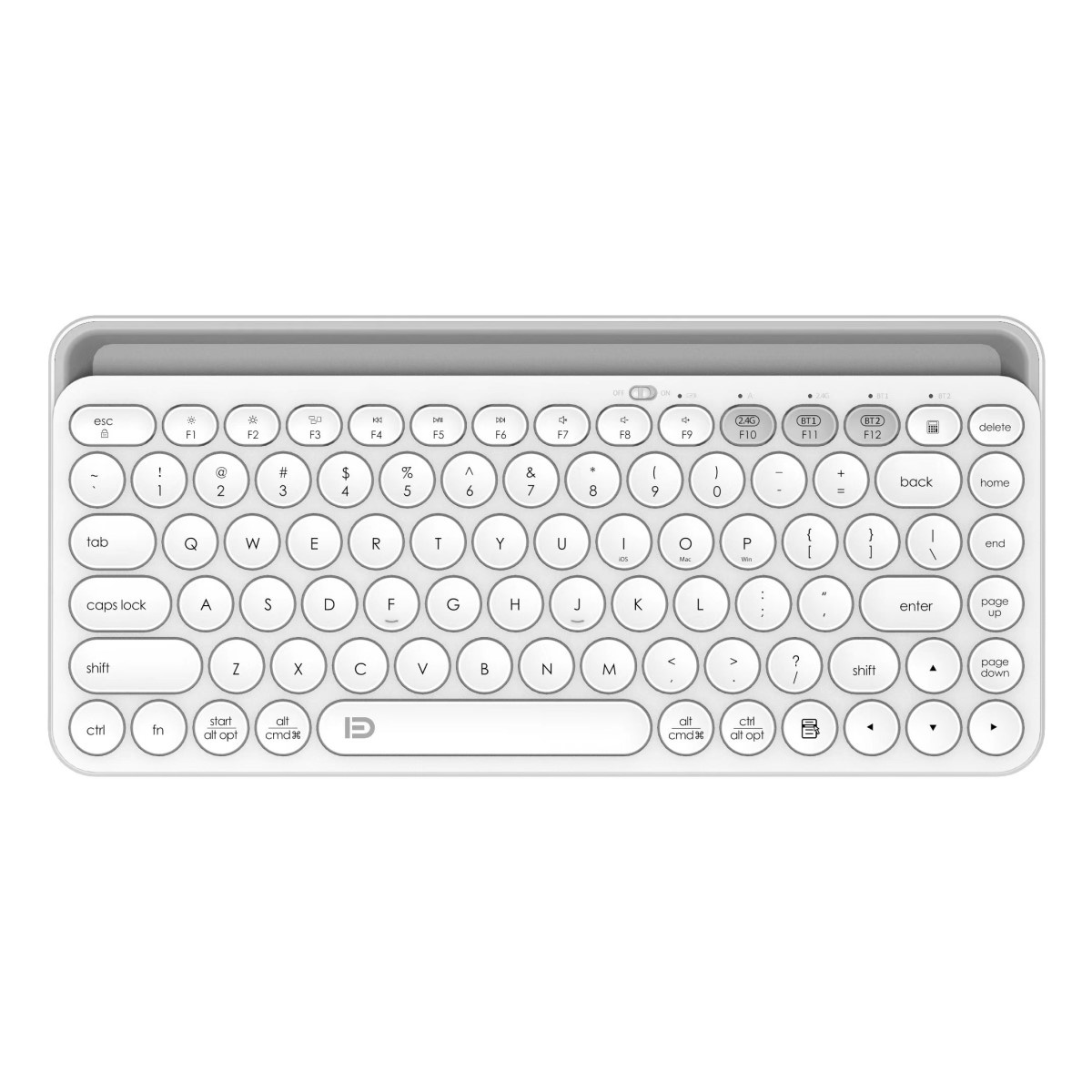 FD 2.4G WiFi/BT 3.0 & BT5.0 Dual Mod Klavye-Siyah 6973709120550