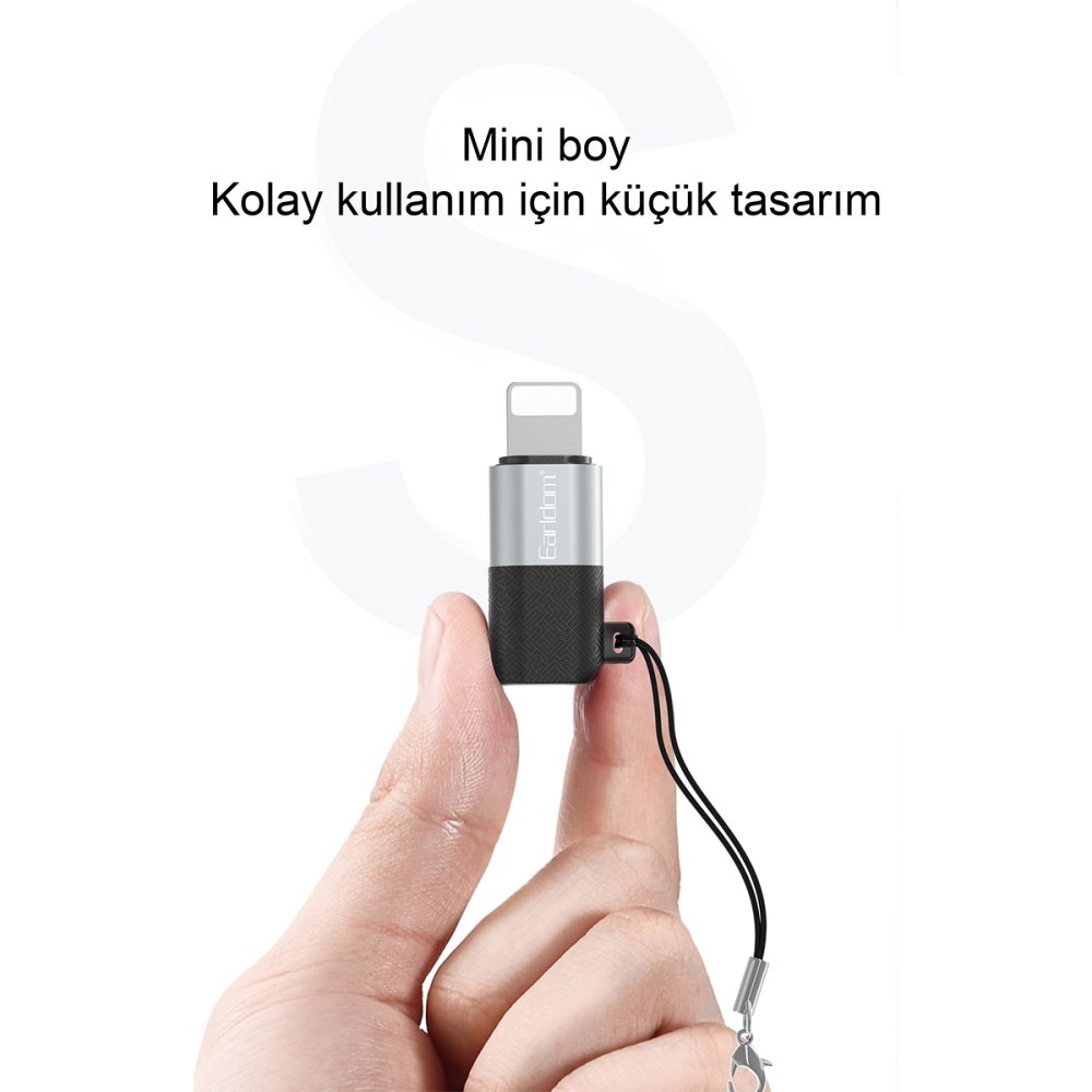 Earldom Type-C to Lightning Dönüştürücü - Gümüş 6973965933345