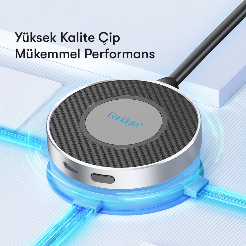 Earldom 4K Kablosuz Görüntü Aktarıcı - Gümüş 6973965933963