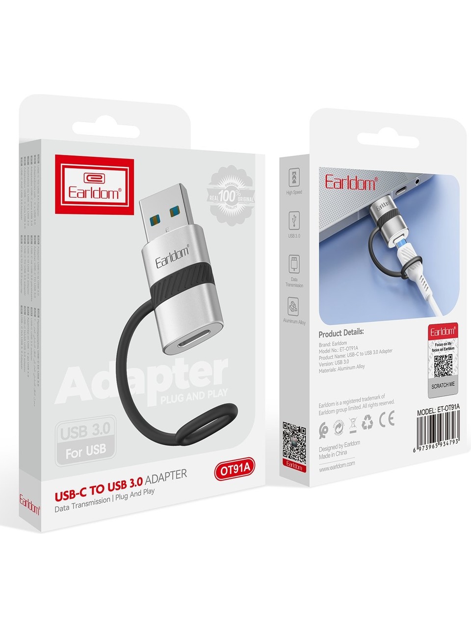 Earldom USB to Type-C Dönüştürücü  6973965934793