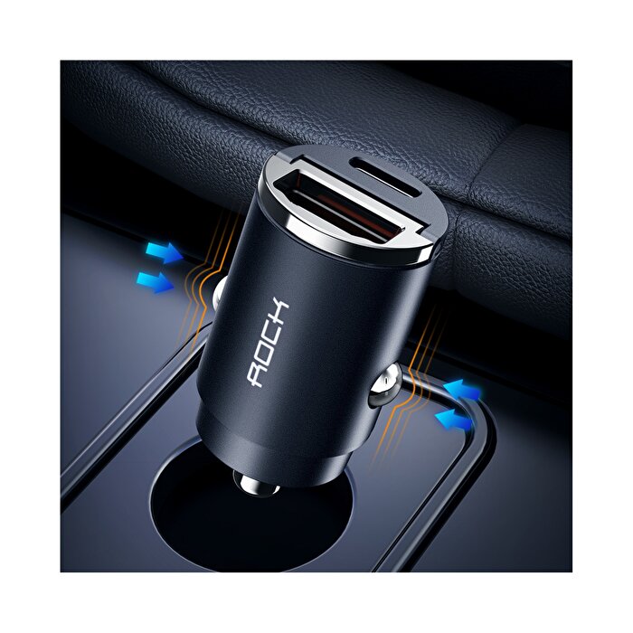 Rock Space Metal 30W Hızlı Araç Şarjı 6974282121712