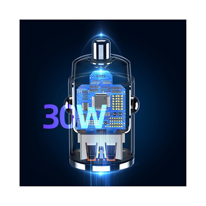 Rock Space Metal 30W Hızlı Araç Şarjı 6974282121712