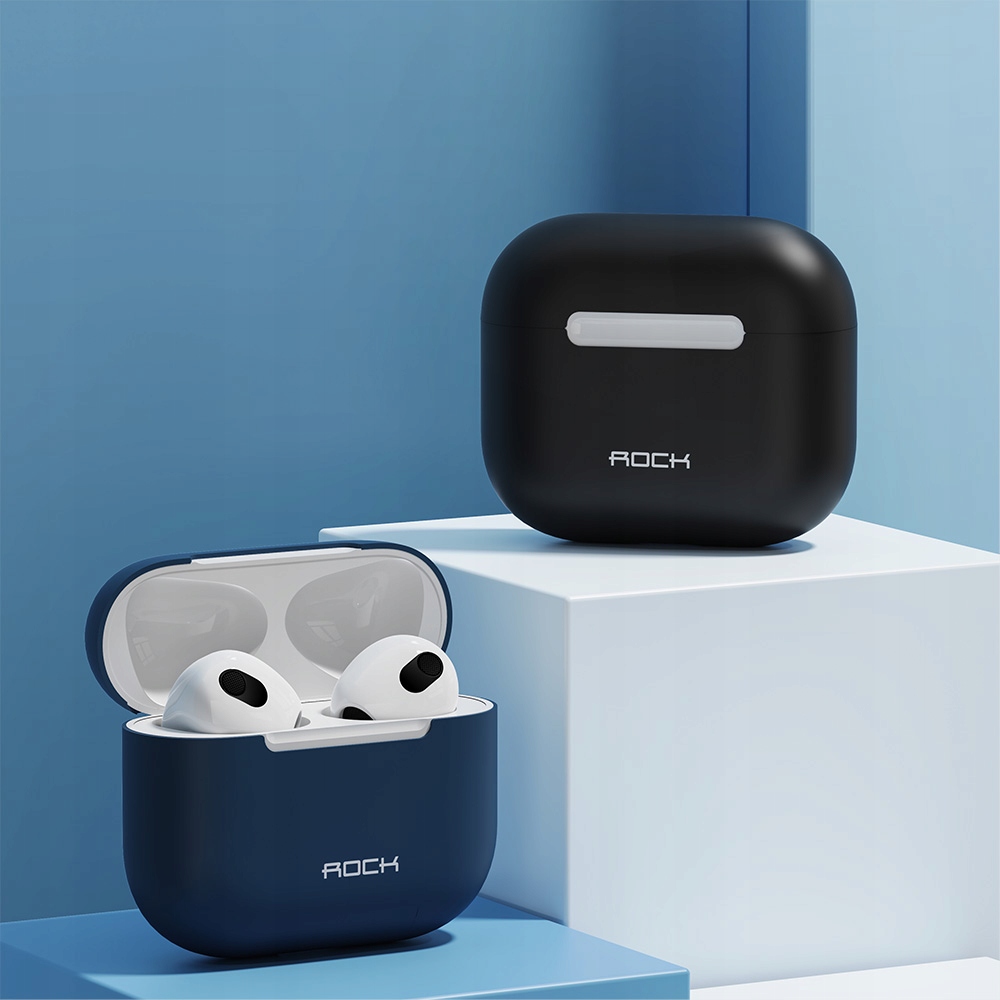 Rock Airpods 3 Silikon Kılıf - Lacivert 6974282124577