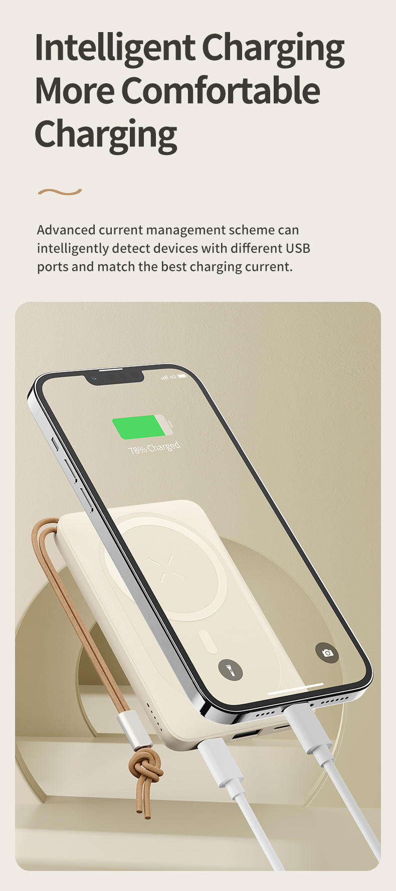 Rock 10000 mAh 20W MagSafe Powerbank - Siyah 6974282126595