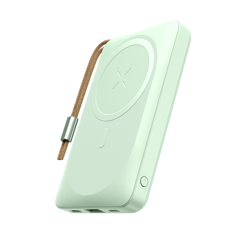 Rock 10000 mAh 20W MagSafe Powerbank - Yeşil 6974282126601