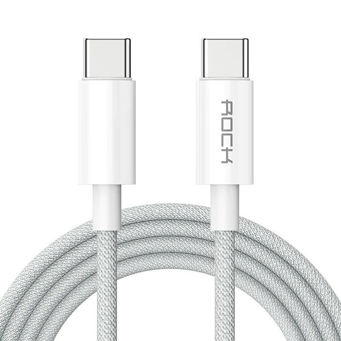 Rock 100W Type-C 5A PD 1 Mt. Şarj ve Data Kablosu 6974282127134