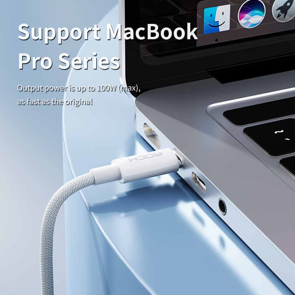 Rock 100W Type-C 5A PD 2 Mt. Şarj ve Data Kablosu 6974282127882