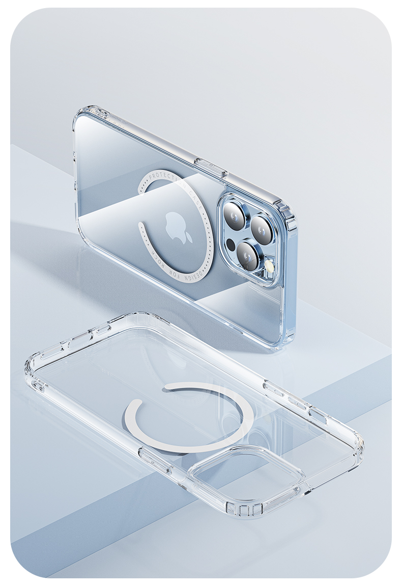 Rock iPhone 14 Pure MagSafe Silikon Kılıf - Şeffaf 6974282129015